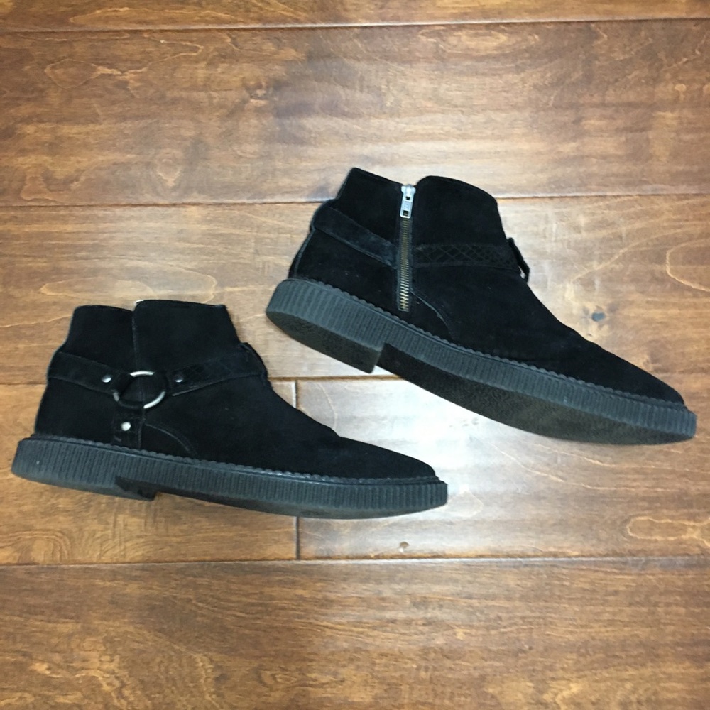 Black Real Leather Shoes